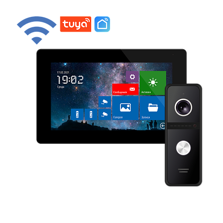 FREEDOM 7 FHD WIFI KIT NIGHT Novicam Комплект Full HD видеодомофона с WIFI v.4228 [10 шт]