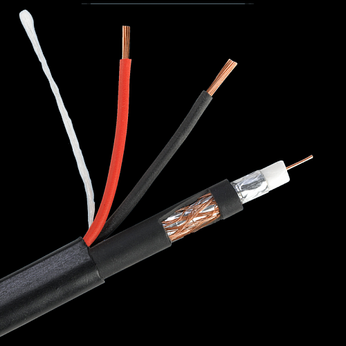 как установить Кабель РК 75+2х0,75 (48) PVC ВНЕШНИЙ (черный, 200м)