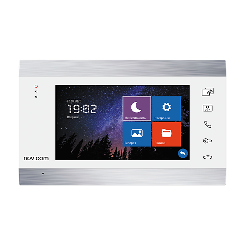 как установить MAGIC 7 HD WHITE Novicam HD видеодомофон 7&amp;quot; с поддержкой карты памяти v.4821 [10 шт]