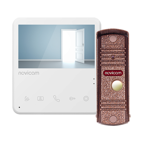 как установить UNIT 4 KIT Novicam Комплект видеодомофона v.4901 [10 шт]