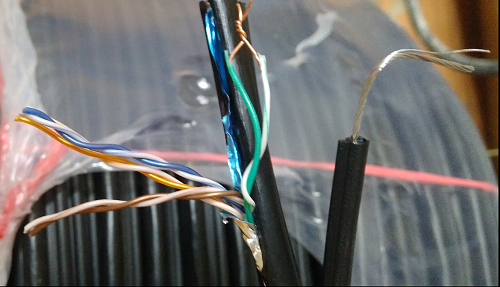 как установить FTP кабель с тросом, медь!